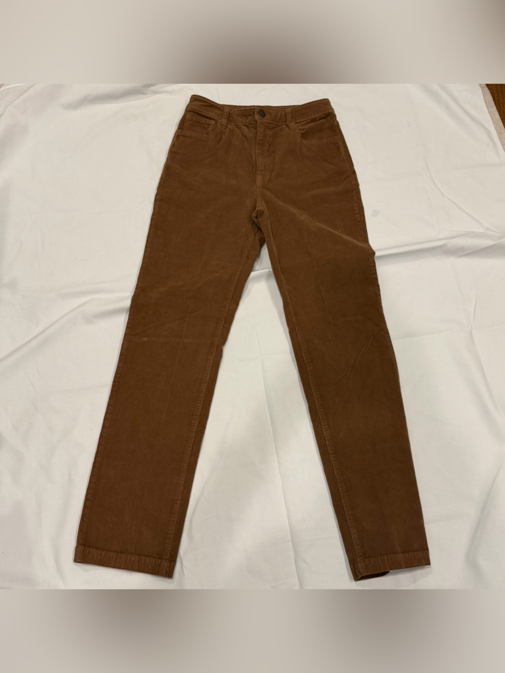 Faherty Women’s Corduroy Pants Carmel Brown Color, Size 27 Inseam 30 Stretch